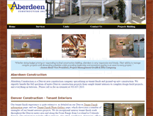 Tablet Screenshot of aberdeenconstruction.com